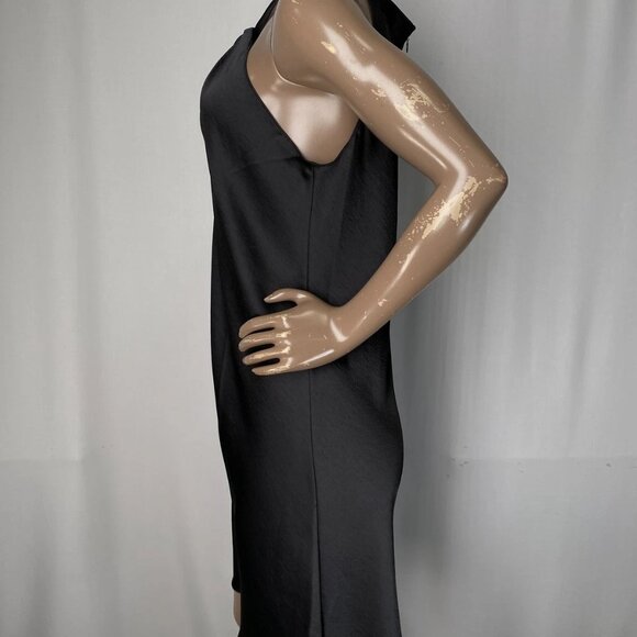 NEW THEORY Women's Sleeveless Twist Neck Mini Dress Black Size S – Silky - NWT - Picture 8 of 10